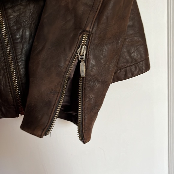 PROMOD BROWN LEATHER JACKET - Picture 4 of 10